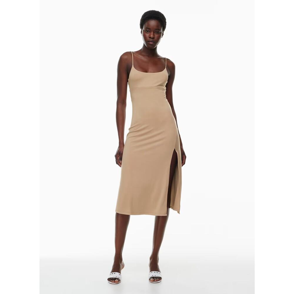 Aritzia Dreamweaver Dress Strappy Drapey jersey midi dress
